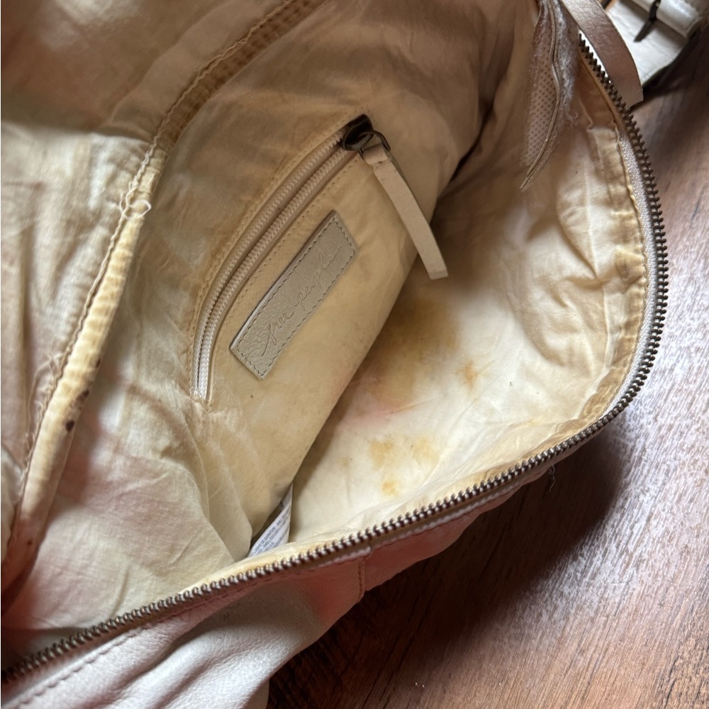 Free People wilder Cream Belt Bag with Decorative Strap - Picture 8 of 9